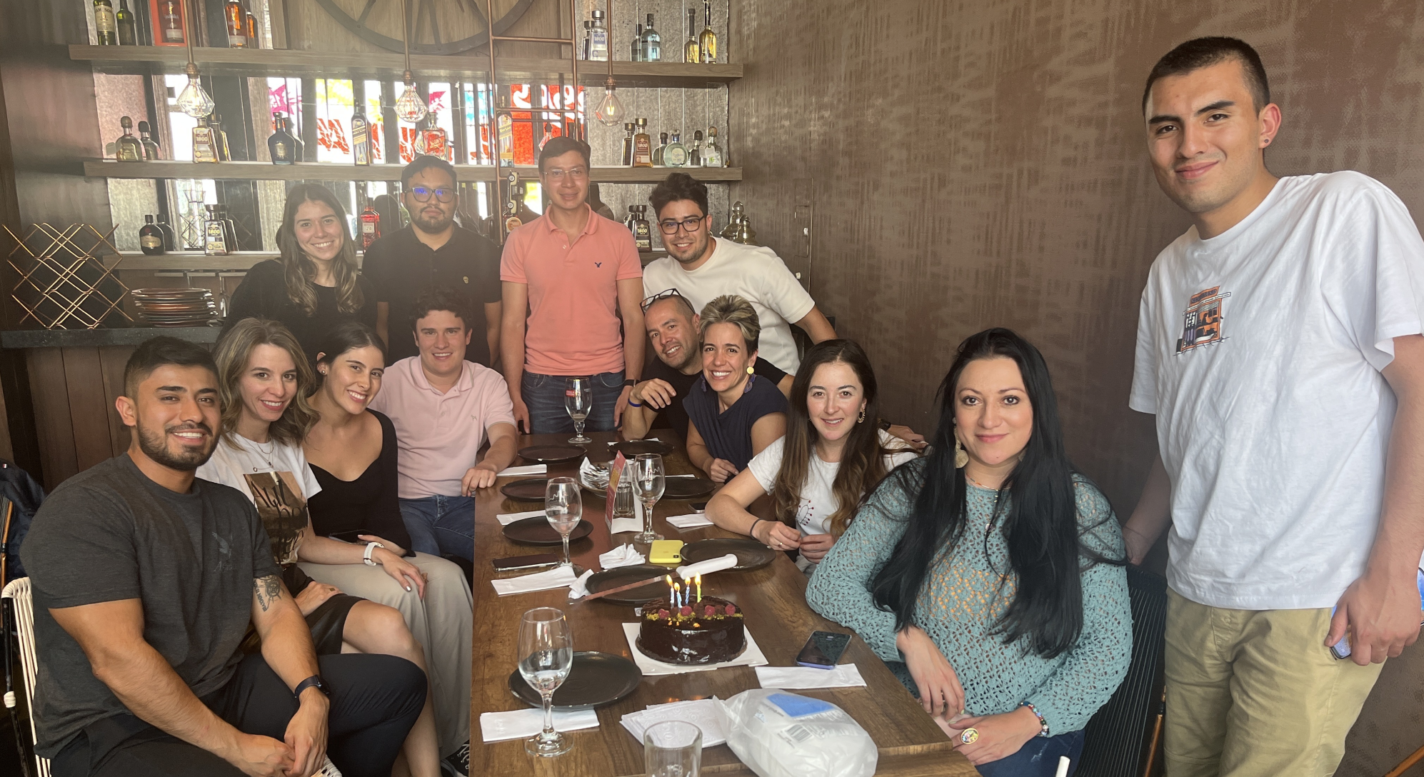 Equipo y Fundadores de Insights en un almuerzo de trabajo